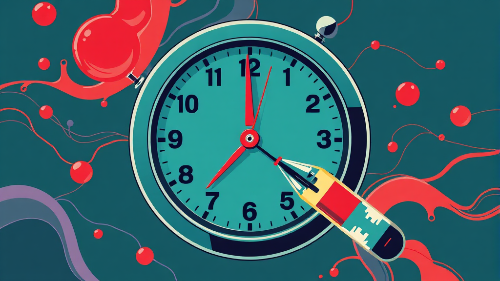 생물학적 나이, 왜 중요할까? (illustration 스타일)