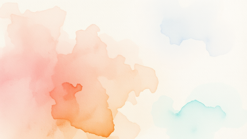 노화 방지 영양 솔루션 (watercolor 스타일)