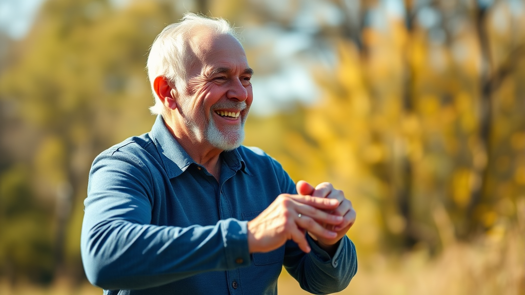 건강하게 오래 사는 비결 (realistic 스타일)